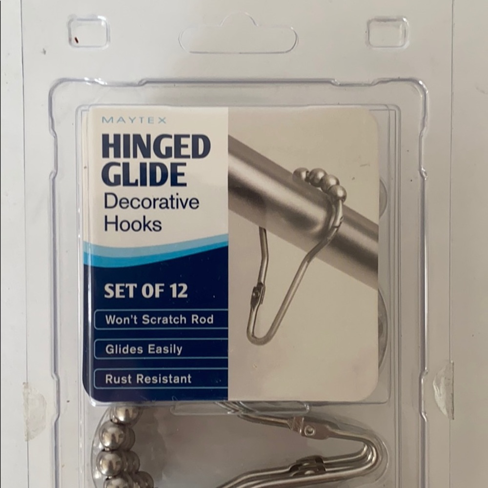 🚿NIB Shower curtain hooks